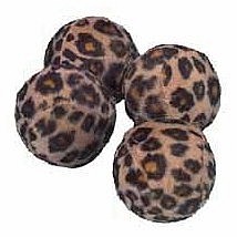 Míček 4cm motiv leopard 4ks