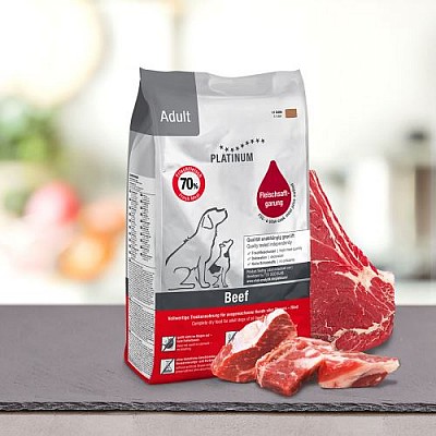 PLATINUM Adult Beef&Potatoes (hovězí s bramborem)  1,5kg