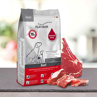 PLATINUM Adult Beef&Potatoes (hovězí s bramborem) 15kg